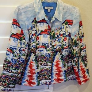 Coldwater Creek Linen Jacket Small Petite